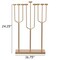 Vintiquewise Small Hanukkah Menorah, 9 Branch Tea Light Candle Holders, Gold QI004643.DG.S - alternate 3